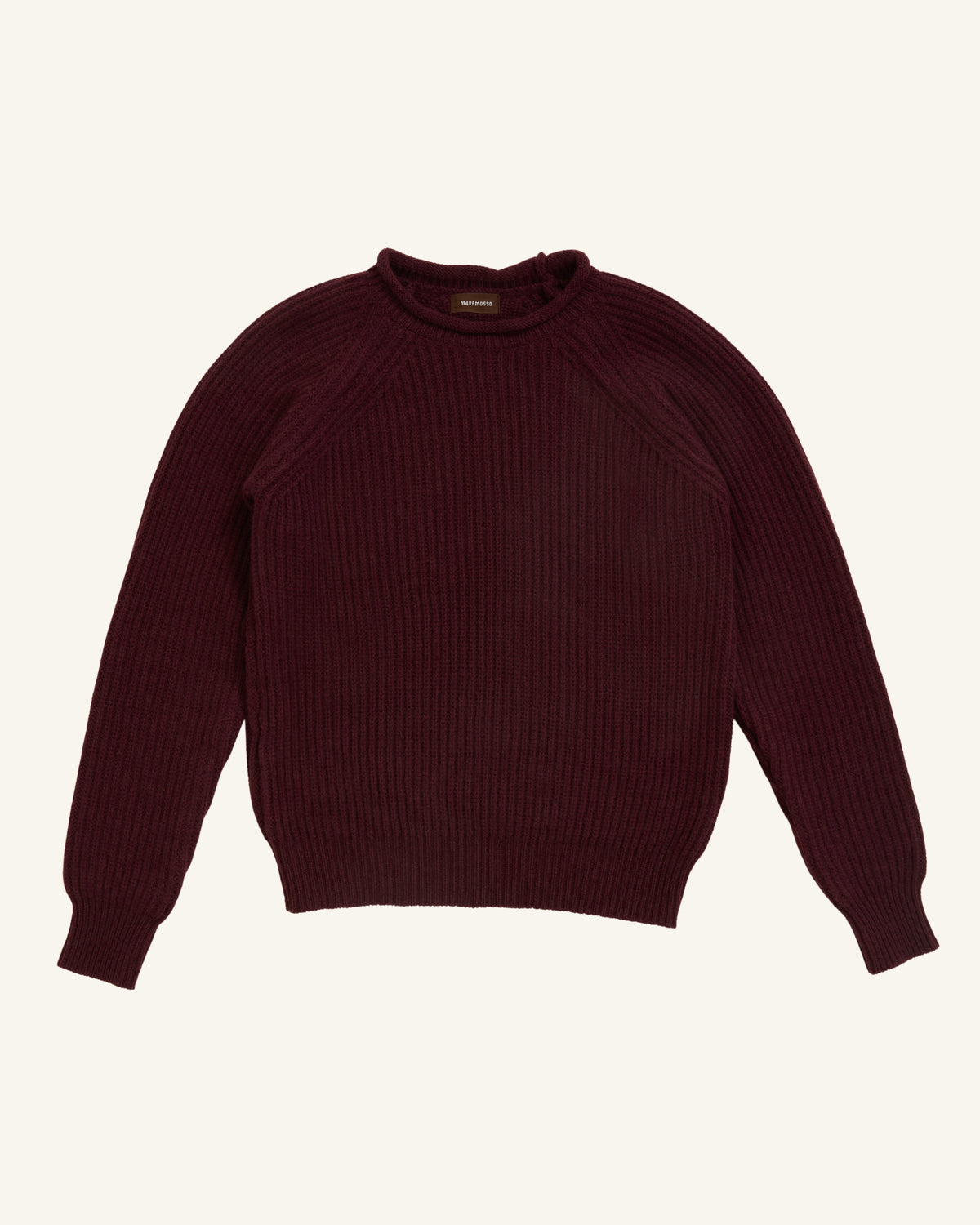 Maglione donna bordeaux in lana e cashmere, Golf Sailor Maremosso