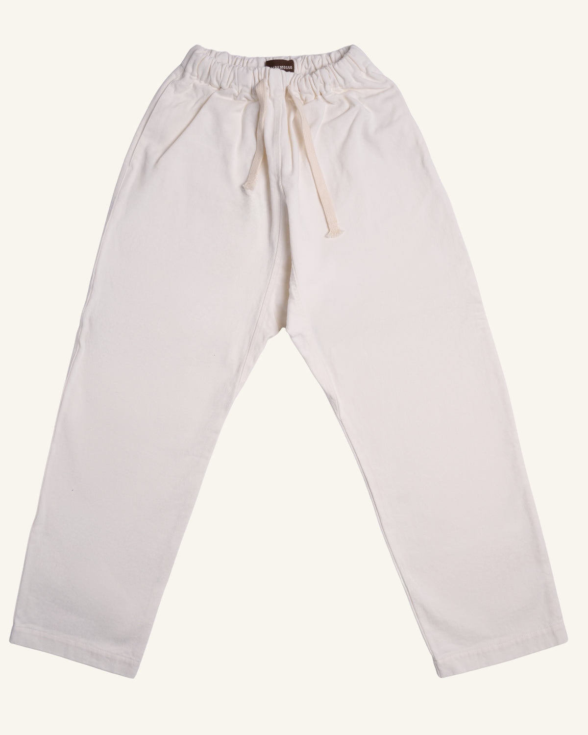 Pantalone giapponese donna bianco in cotone Manteco, Sol Levante Maremosso