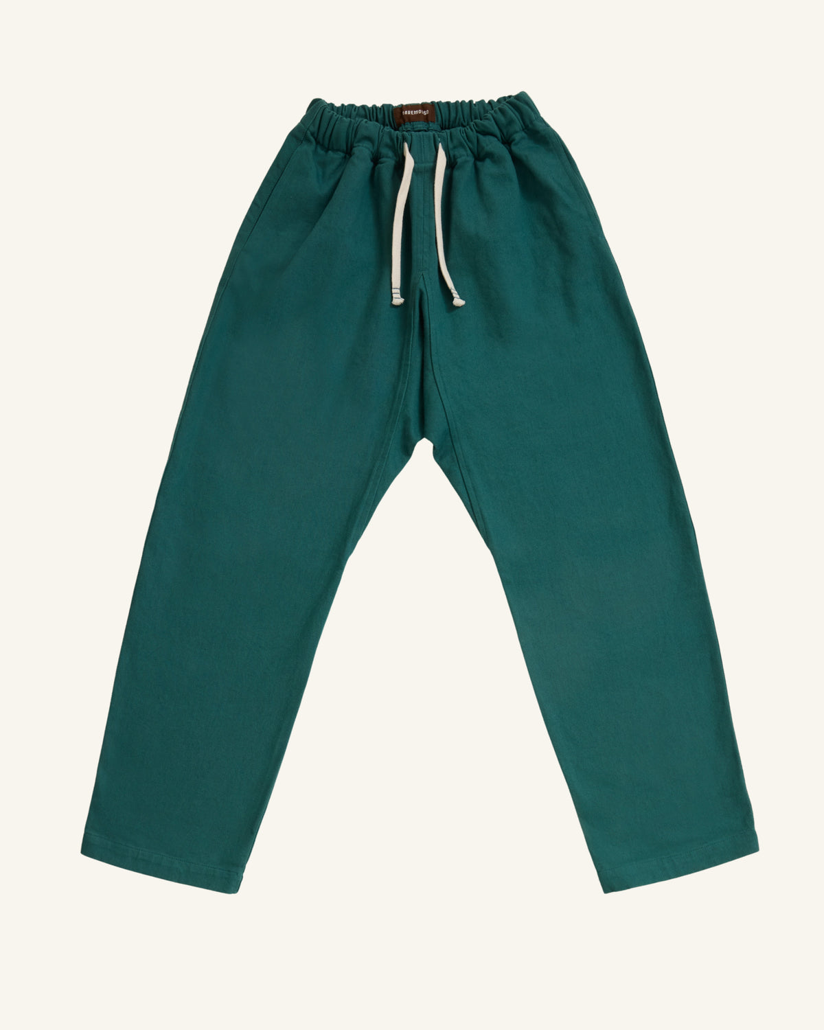 Pantalone giapponese uomo in fustagno acqua marina, Sol Levante Maremosso