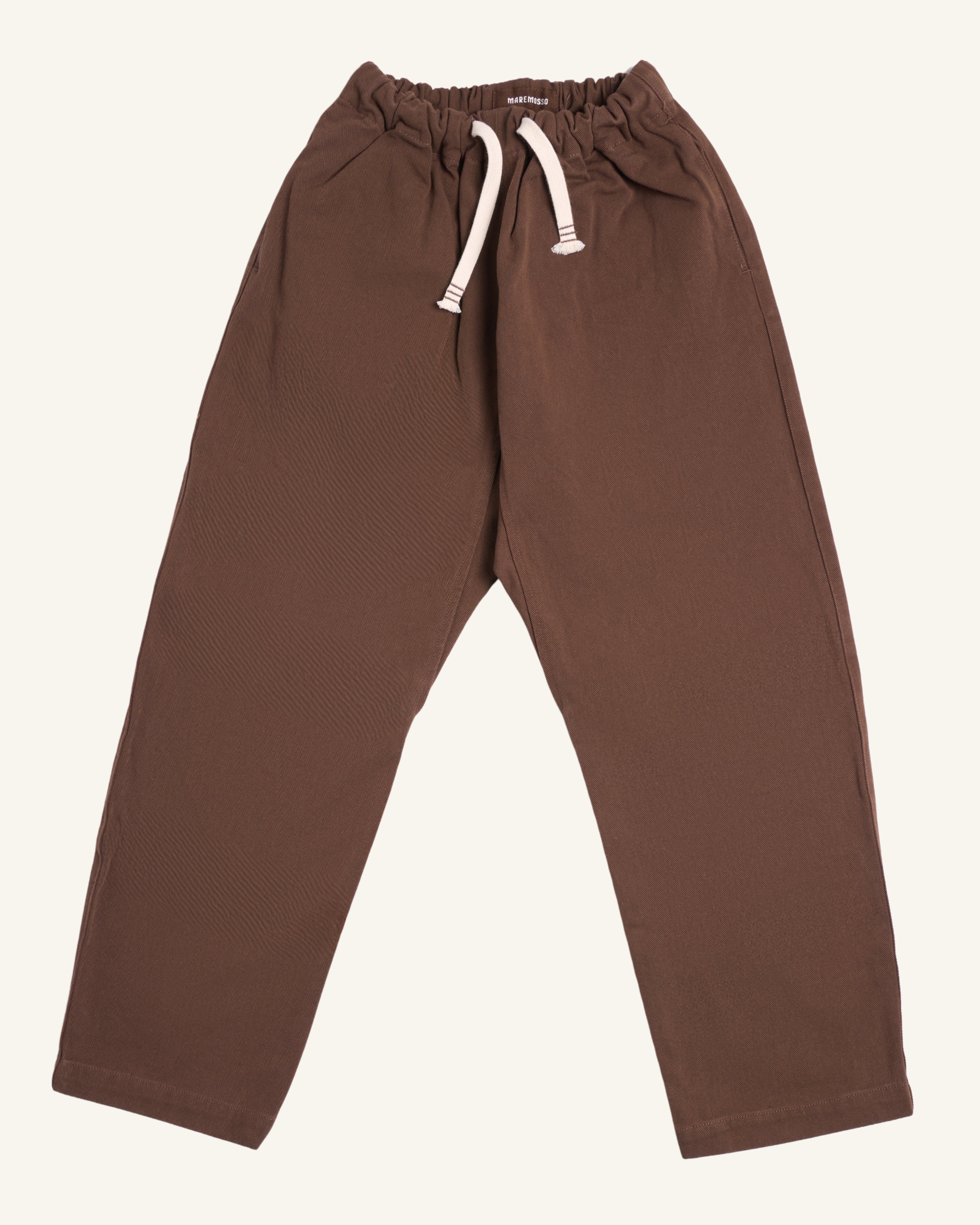 Pantalone giapponese donna marrone in cotone Manteco, Sol Levante Maremosso