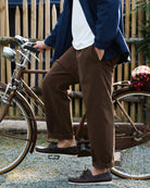Pantalone Sol Levante uomo marrone, look casual